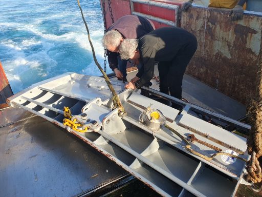 Trawl Motion autotrawl Mori Carlo puertas voladoras Sea Hawk Hnos San Salvador