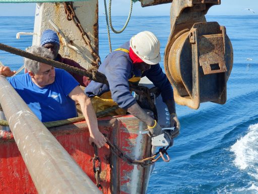 Trawl Motion autotrawl Mori Carlo puertas voladoras Sea Hawk Hnos San Salvador